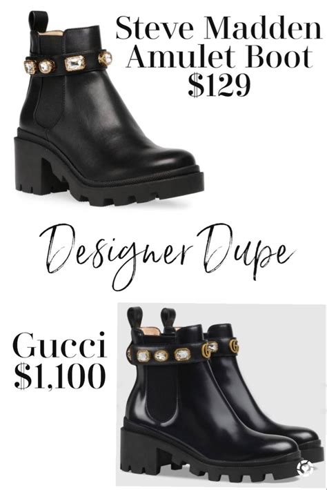 gucci flower shoes dupe|steve madden boots gucci dupe.